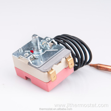 Electric water heater capillary thermostat